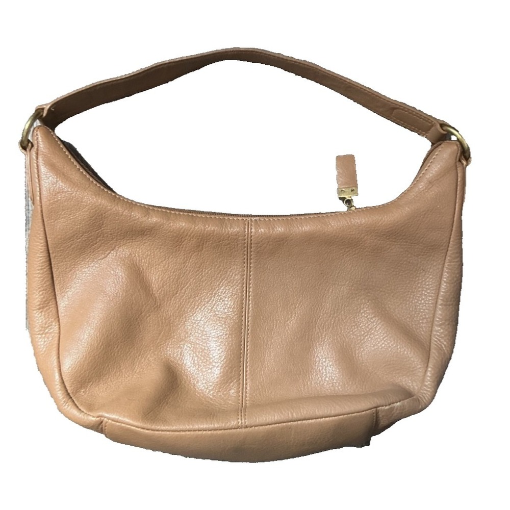 Vintage Etienne Aigner Leather Tan Brown Hobo Shoulder Handbag Purse One Handle - Picture 3 of 5